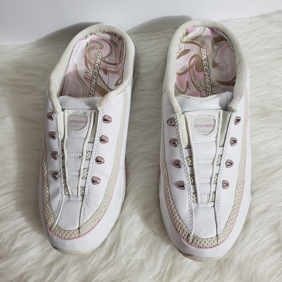 skechers slip on clog sneakers